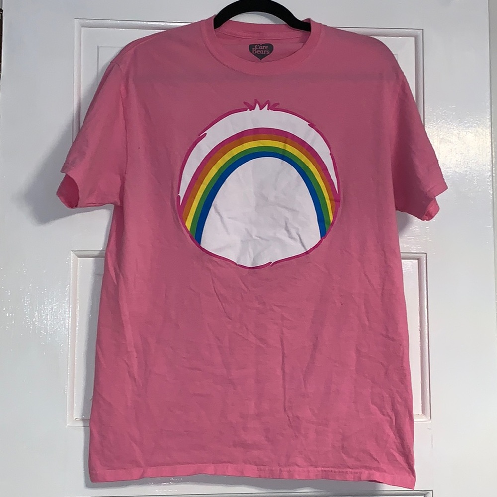 Medium Care Bear Pink Cheer 100% cotton T-shirt